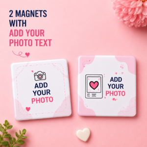 Personalized Photo Magnet – 3x3 Inch Square (Set of 2)