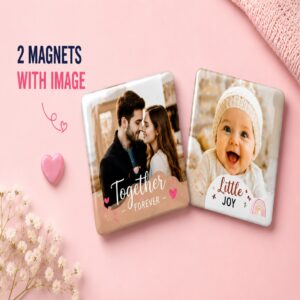 Personalized Photo Magnet – 3x3 Inch Square (Set of 2)