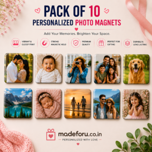 Personalized Photo Magnet – 3x3 Inch Square (Set of 10)