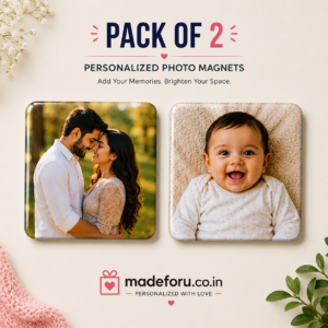Personalized Photo Magnet – 3x3 Inch Square (Set of 2)
