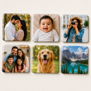 Personalized Photo Magnet – 3x3 Inch Square (Set of 6)