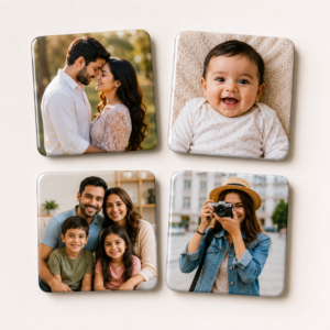 Personalized Photo Magnet – 3x3 Inch Square (Set of 4)
